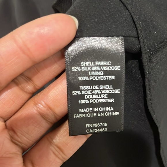 Rebecca Taylor Tailored Silhouette Floral Silk Blend Long Sleeve Dress Sz 10 - Picture 10 of 10